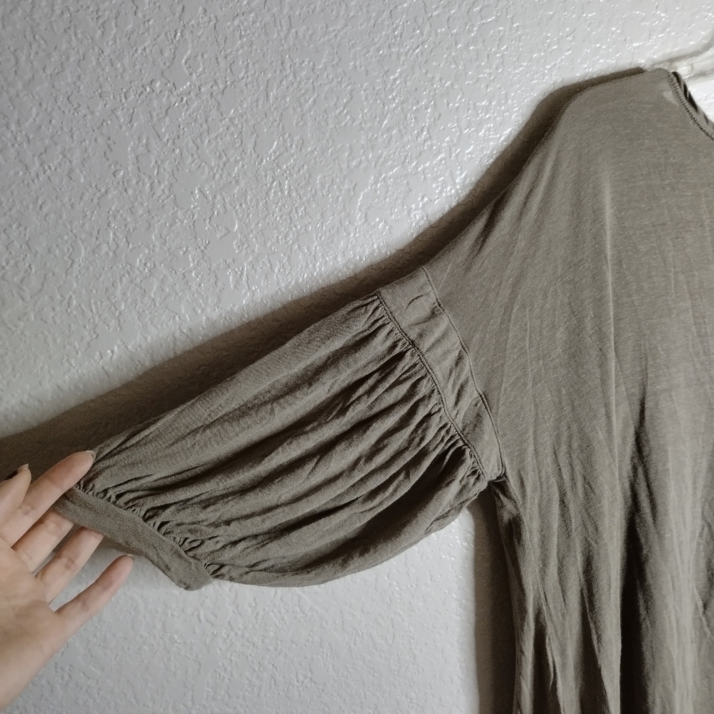 Free People Beach boho oversized tunic top sz M - Picture 4 of 7